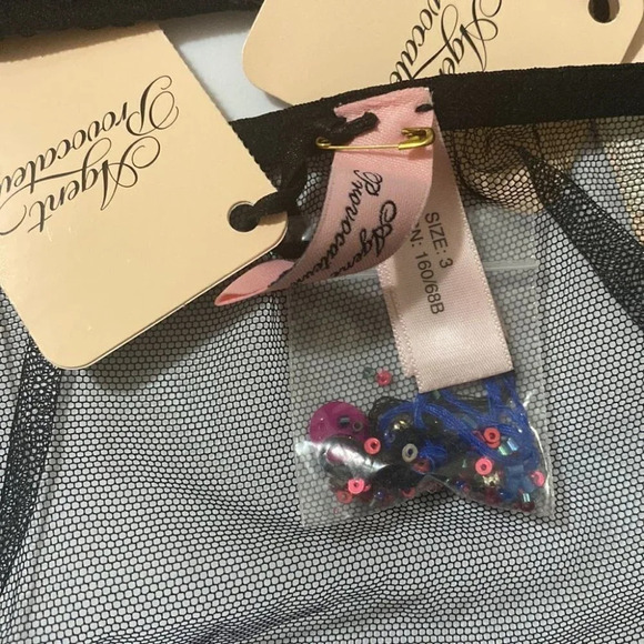 Agent Provocateur Nabina Black 2-piece Set: Bra 36B/ Brief AP3 Medium - Picture 12 of 12